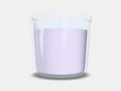 LUGNARE Scented candle in glass Low-poly 3D model