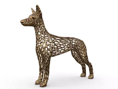 pharaoh hound voronoi style  3D print model