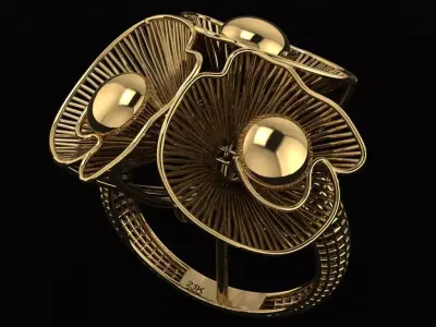 Turkish  Ring 3D print model