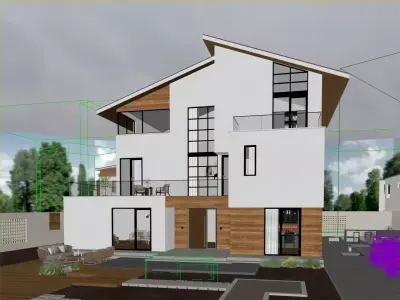 Modern Minimalist Villa 3D model