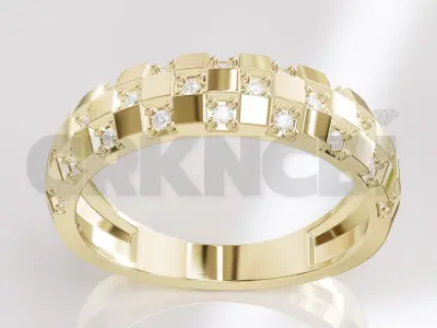 Jewelry Diamond Ring Model RG103 Free 3D print model