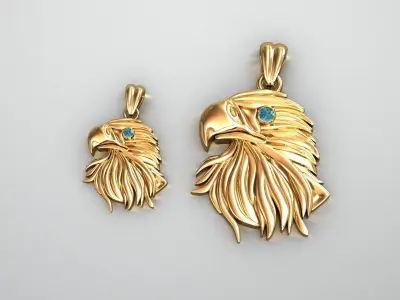 Eagle pendant 3D print model