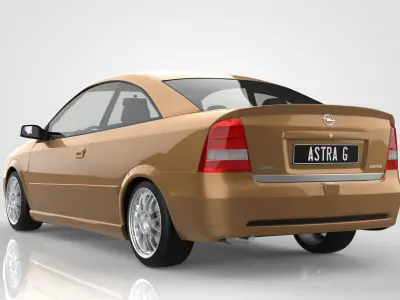 Opel Astra G Coupe Bertone 3D model