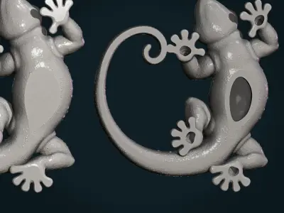 Gecko gold 3D print model