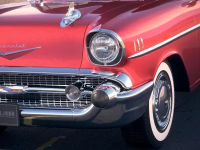 Chevrolet Bel Air Hardtop Coupe 1957 3D model