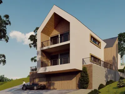 villa 106  Low-poly 3D model