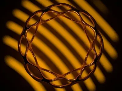 Voronoi Style Bracelet Low-poly 3D model