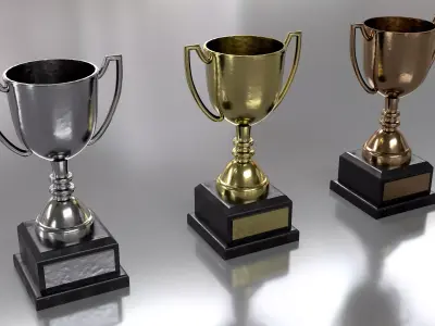 TROPHY Low-poly 3D model get