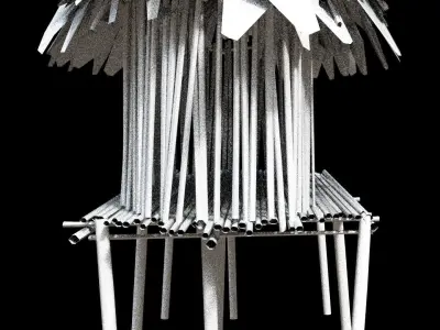 Forest House Low-poly 3D model