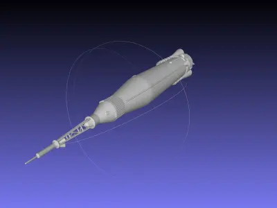Mercury Atlas LV-3B Printable Rocket Model 3D print model