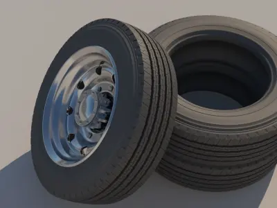 high poly 3D model of tyre  3D model