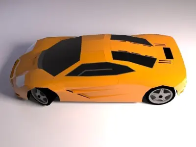 McLaren F1 1993 Low-poly 3D model