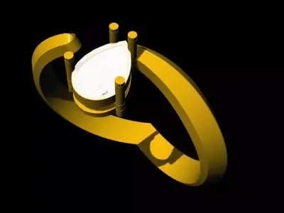 Chevron Ring 3dm file 3D print model