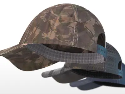 Baseball Cap Low-poly 3D model