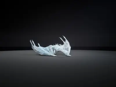 Dragon 9 Wyvern UE4 Low-poly 3D model