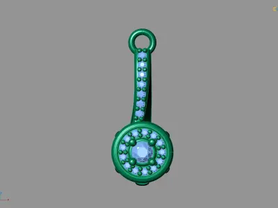 Women Pendants 3DM STL Pendant Renders Details 3D print model 3D print model