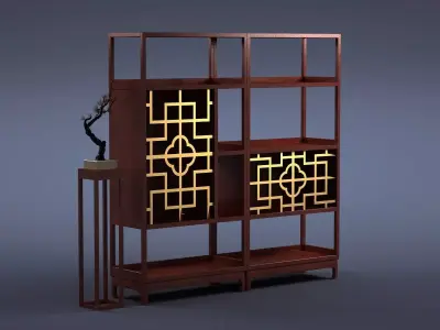 cabinet cabinet wardrobe sofa bed table bookshelve 3D model