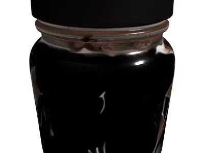 Jar Full of Bats Halloween Prop Low-poly 3D model