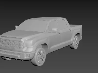 Toyota Tundra 2020 Crewmax on a small scale 3D print model