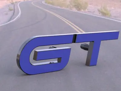 Renault Megane 4 GT Emblem Badge 2016 3D print model