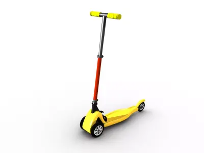 Kids 3 Wheel Scooter 3D model