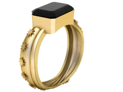 Women Fashion Ring 3d Printable Model 3D print model