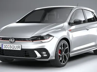 Volkswagen Polo GTI 2022 3D model