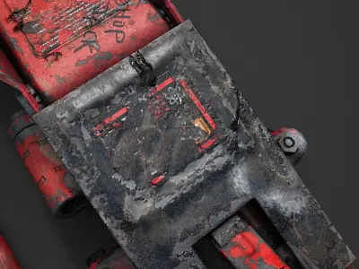 Car Jack Low-poly 3D model