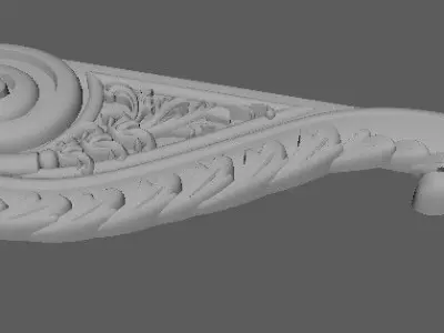Central decor ornament for furniture 3D model 752