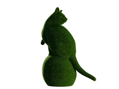 Cat Topiary 3D model