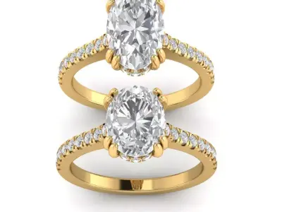 premium collection ring 002-JB-341 3D print model