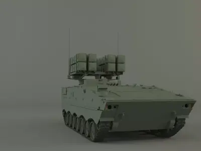 anti tank missile carrier aft-10 3D model