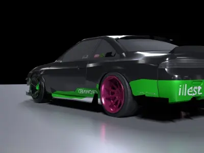 Nissan Silvia 14 3D model