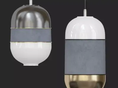 COCOON two spheres hanging from ceiling 3D model