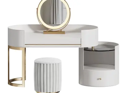 Dressing Table In The Bedroom 3D model