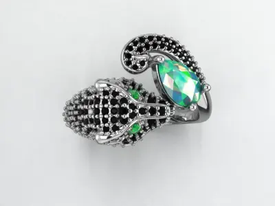 Panther Ring 3D print model