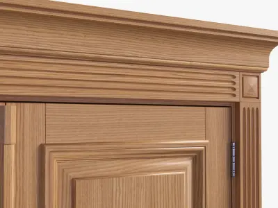 Door classic double 06 3D model