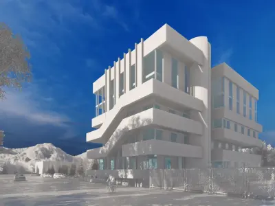 Educational building 3D model