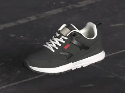 Sneaker with substance painter  3D model