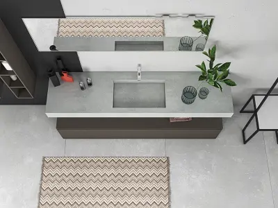 Bathroom furniture set Arcom Escape 5 3D model