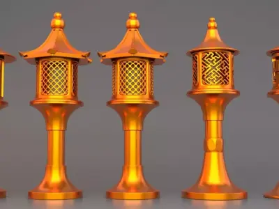 Lighthouse Antique - Chinese style 3D model