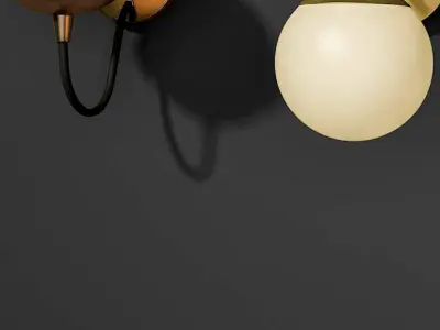 lamp wall metal Nordic 3D model