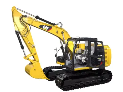 CAT excavator 312F 313F High Quality Cab 3D model