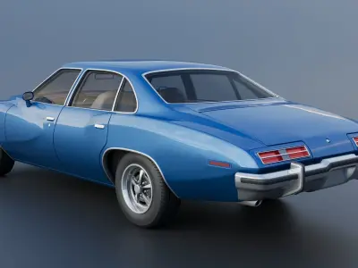 Pontiac Grand Am 4 Door 1973 3D print model