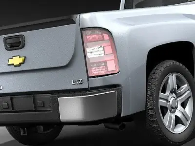Chevrolet Silverado regular cab CG 2009 3D model