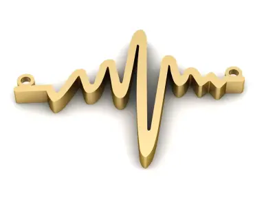 HEAR PULES SYMBOL PENDANT 3D PRINTABLE MODEL 3D print model