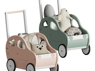 Toddler Push Car Walker 3D model