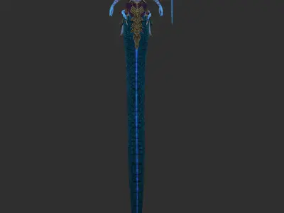 a monster of a snake Low-poly 3D model