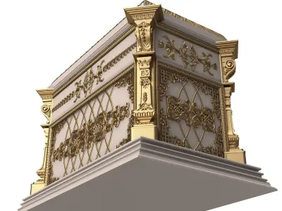 Chest 07 White Low-poly 3D model