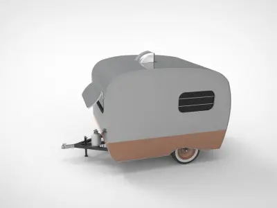 Camper Van Low-poly 3D model